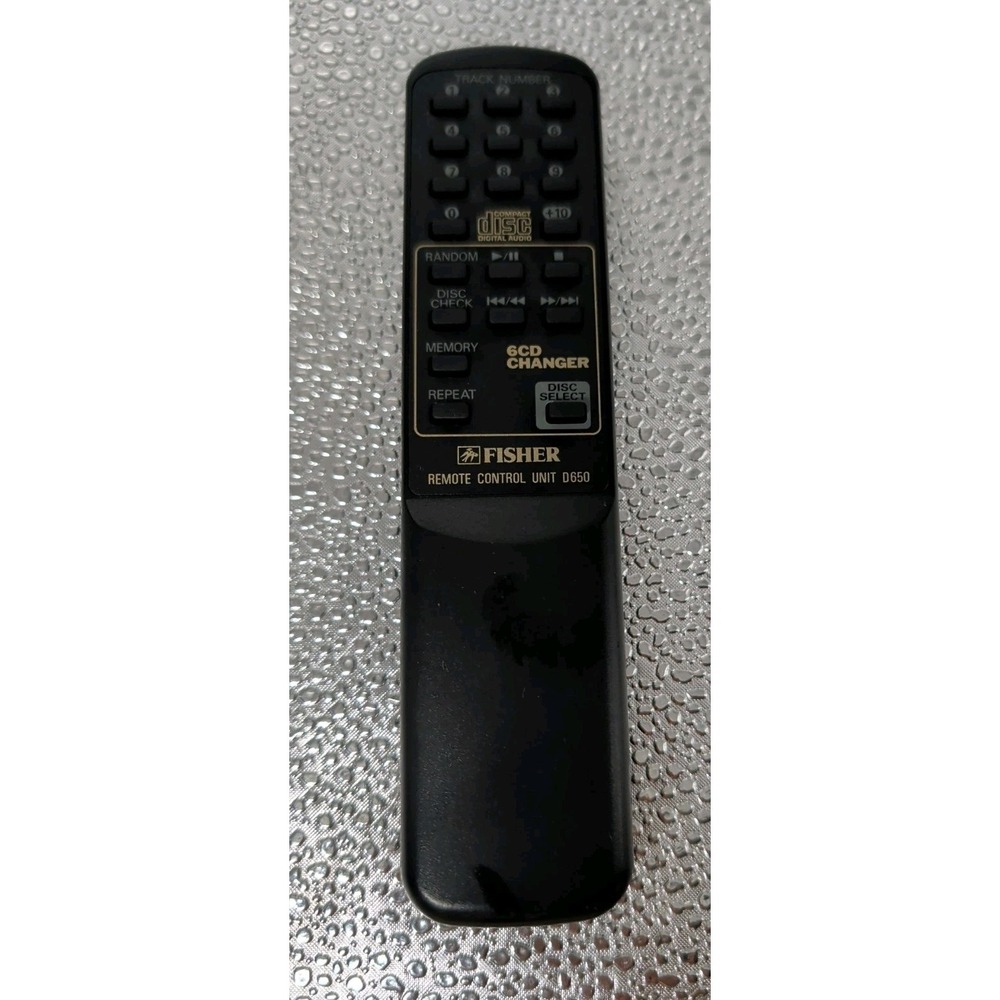 Genuine‎ Fisher PH-D650 Remote Control for PHD650 6 Disc Stereo Boombox Cassette